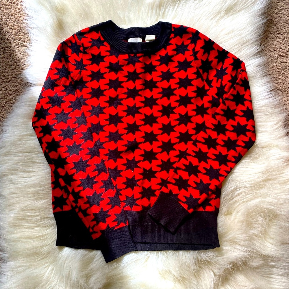 Alice & Olivia star crewneck sweater